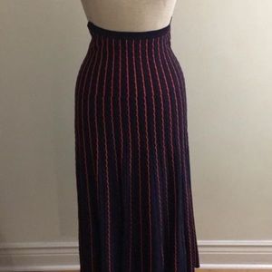 Zara High Waisted Knit Skirt Size Sm